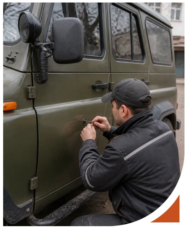 Профессиональное вскрытие автомобиля УАЗ без повреждений в Барнауле